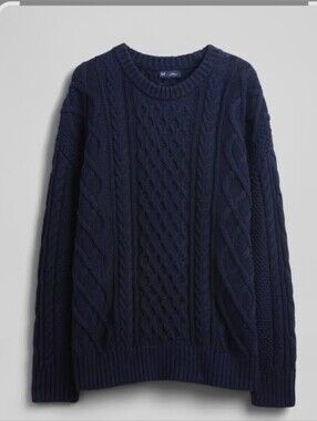 GAP 100% Cotton Oversized Cable-Knit Sweater Sz Large, Lot of 4